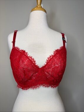Victoria Secret Dream Angel Push-Up Lace Underwire W/O Pads Size 38DD Feminine